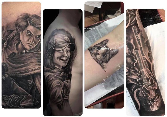 Tác phẩm xăm 3D ấn tượng tại Jang Colour Tattoo