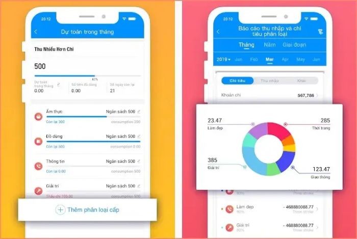 Money Manager ảnh 2 - Hình ảnh minh họa sinh động về cách ứng dụng chuyển đổi dữ liệu tài chính thành thông tin hữu ích, dễ hiểu.