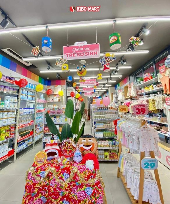Không gian mua sắm hiện đại tại BIBO MART