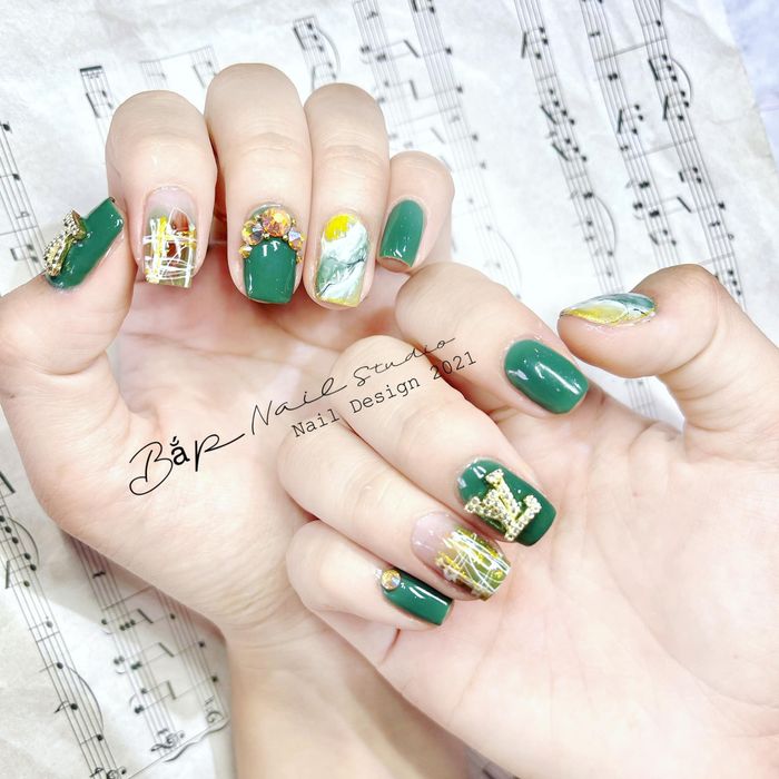 Tác phẩm nail sáng tạo tại Bắp Nails