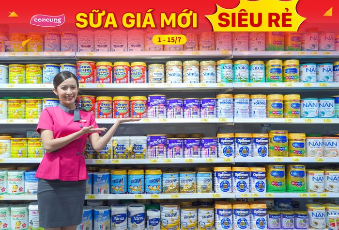 Không gian trưng bày sản phẩm đa dạng tại Con Cưng