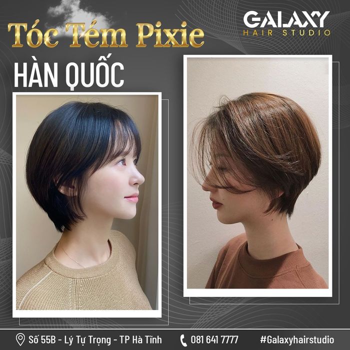 Những mẫu tóc ngắn thời thượng được thực hiện bởi đội ngũ stylist chuyên nghiệp tại Galaxy Hair