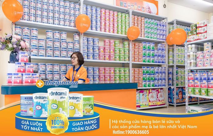 Không gian mua sắm hiện đại tại Thế Giới Sữa