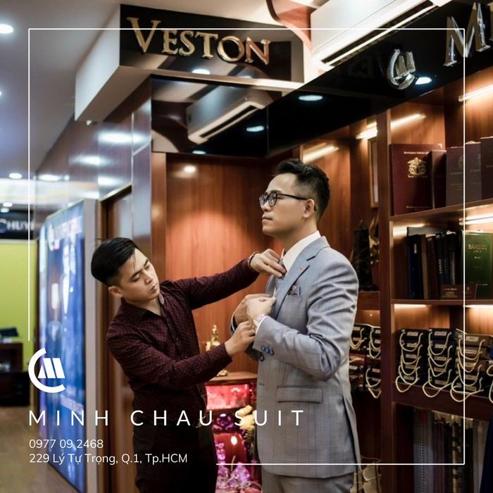 Hình ảnh vest cưới thanh lịch từ Veston Minh Châu