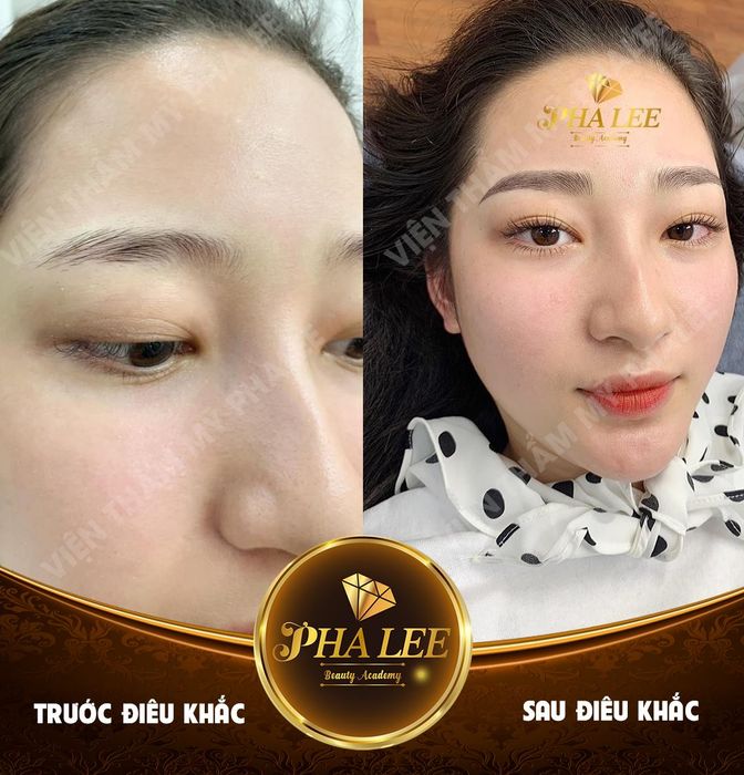 Hình ảnh thành phẩm chân mày nghệ thuật tại Pha Lee Beauty