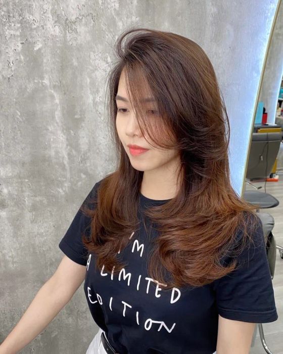 Hình ảnh tóc layer khỏe mạnh tại Dũng Hair Salon 63 Cửa Nam (ảnh 2)