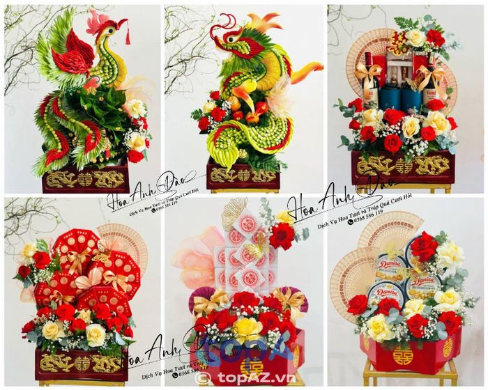 Hoa Anh Đào - Nghệ Thuật Tráp Quả Cưới Hỏi Đỉnh Cao