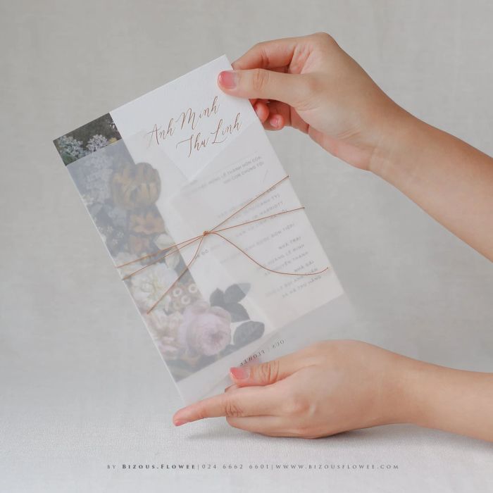 Bộ sưu tập thiệp cưới sang trọng đẳng cấp từ Flowee