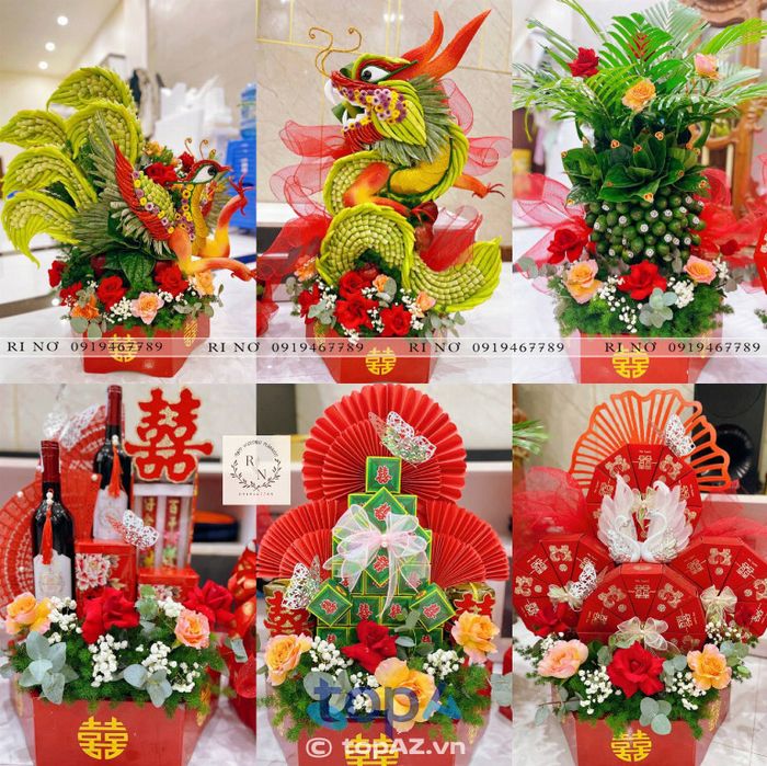 Ri Nơ - Áo Dài & Dịch Vụ Bưng Quả - Tinh hoa nghệ thuật cưới hỏi