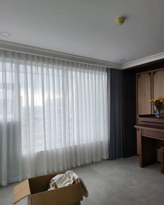 Hình Ảnh Rèm Cửa Mai Hồng (Ảnh 1)