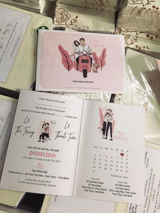 Bộ sưu tập thiệp cưới lãng mạn từ Thiệp Cưới Love