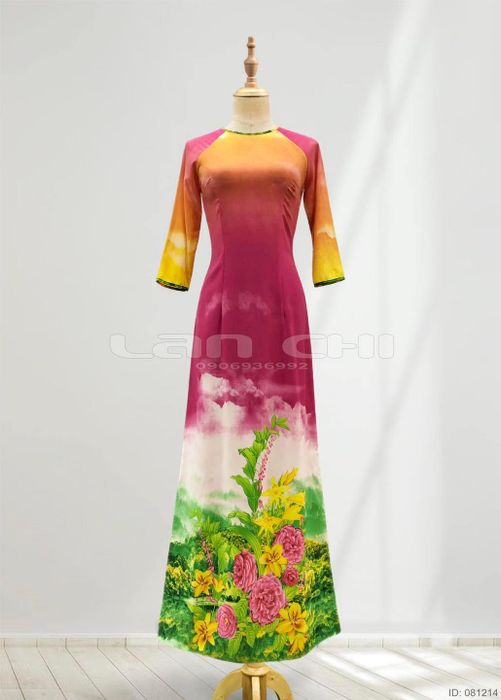 Không gian trưng bày đầy màu sắc tại Áo Dài Lan Chi