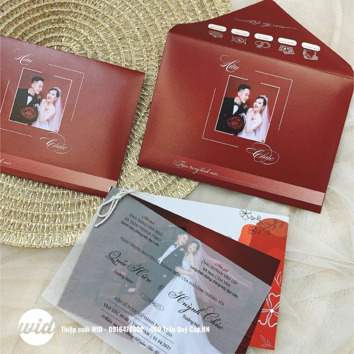 Những mẫu thiệp cưới độc đáo từ xưởng WID
