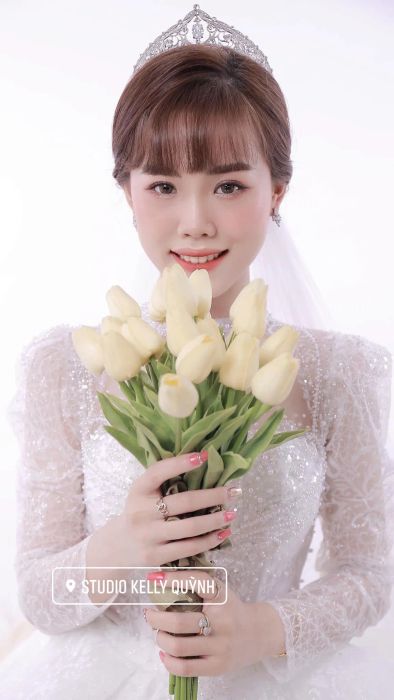 Hình ảnh cô dâu rạng rỡ với phong cách Hàn Quốc tại Studio Kelly Quỳnh