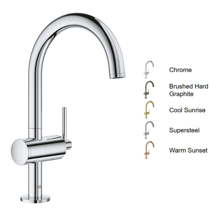 Vòi chậu nóng lạnh Atrio GROHE 32042003 và các phiên bản mạ màu cực kì sang trọng