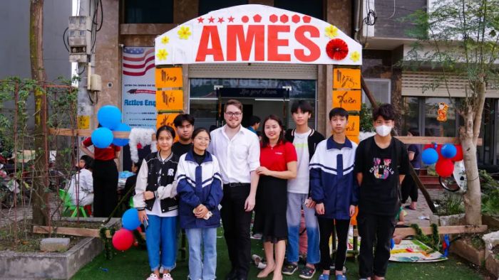 Hình ảnh lớp học chất lượng cao tại AMES