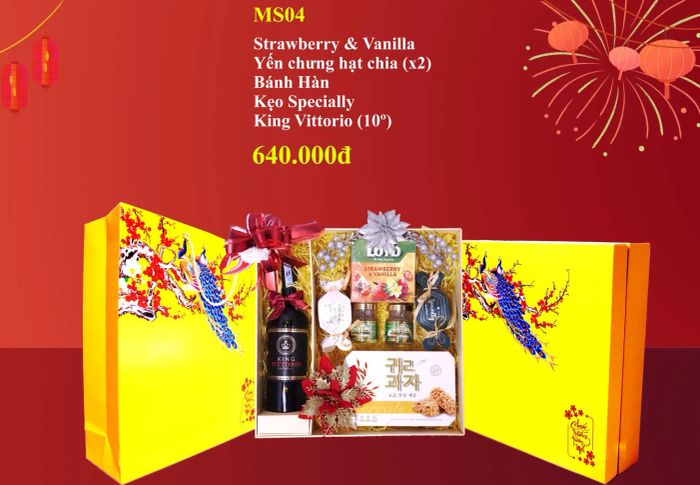 Hình ảnh bộ sưu tập quà Tết cao cấp tại Rượu Vang Hải Đăng Plaza