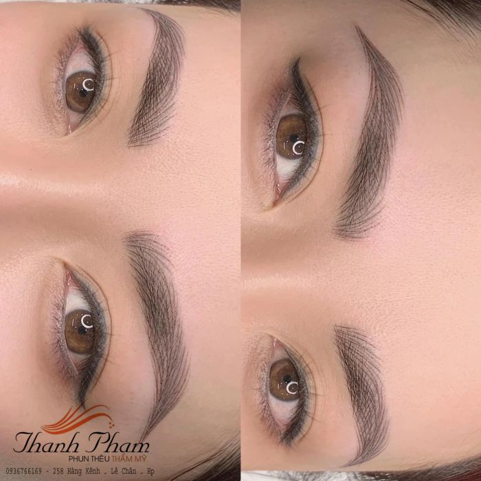 Thành quả điêu khắc chân mày đẹp tự nhiên tại Thanh Phạm Beauty