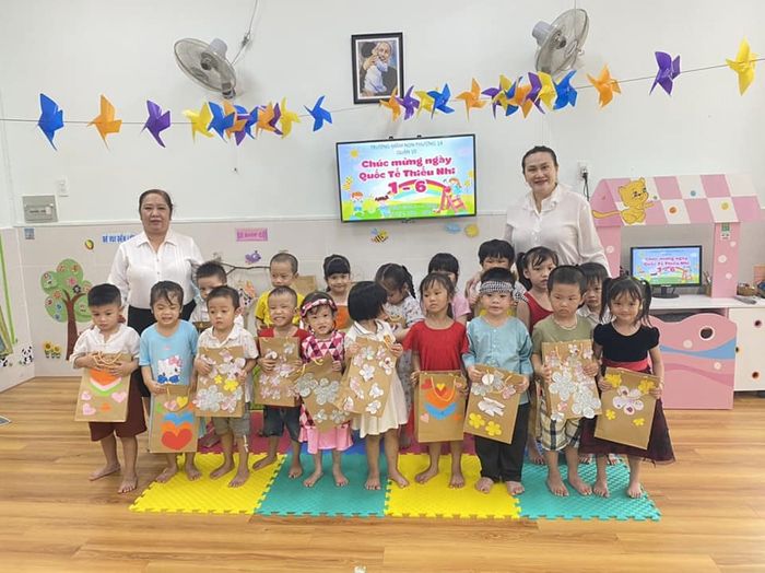 Không gian xanh mát tại Trường Mầm non Phường 14