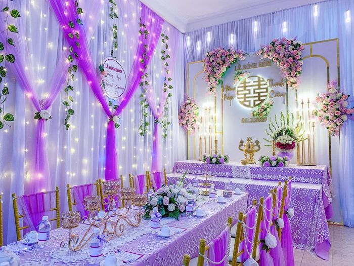 Không gian tiệc cưới lộng lẫy tại Trại Cưới Ngọc Hân