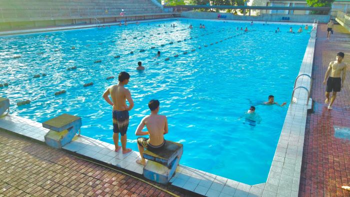 Hệ thống bể bơi hiện đại tại Trung tâm TDTT Hà Tĩnh