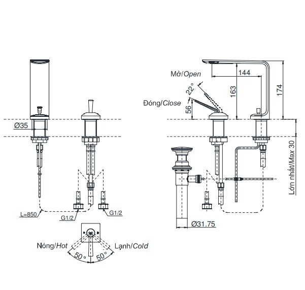 voi-lavabo-gat-gu-nong-lanh-zl-toto-tlp02304b