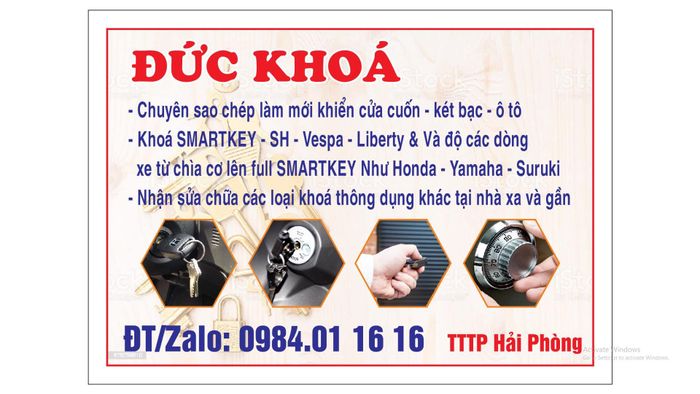 Hình ảnh thực tế dịch vụ Đức Khóa