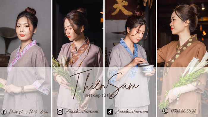 Bộ sưu tập pháp phục thanh nhã tại Pháp Phục Thiên Sam