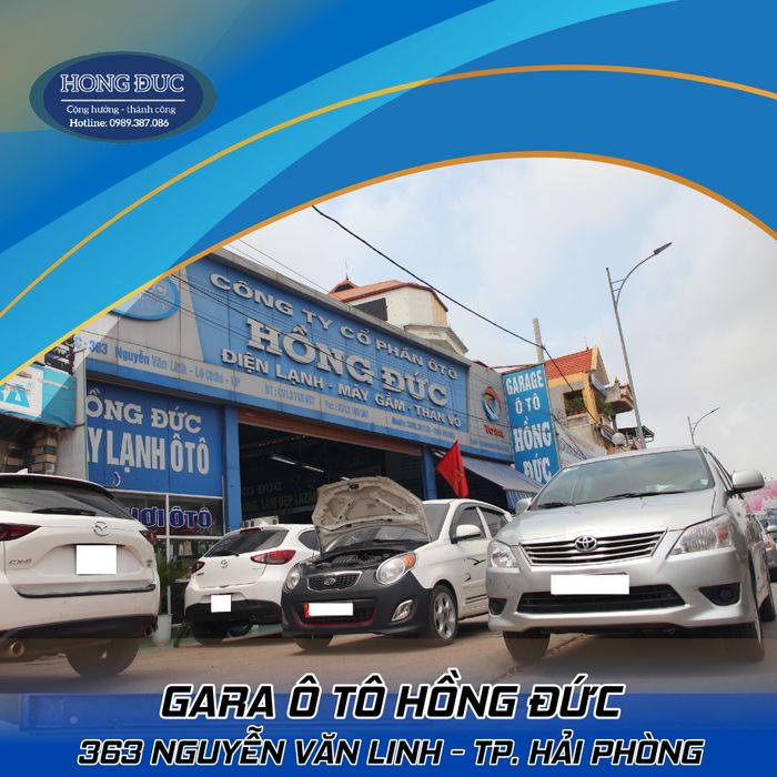 Gara Ô Tô Hồng Đức - Không gian làm việc hiện đại và chuyên nghiệp