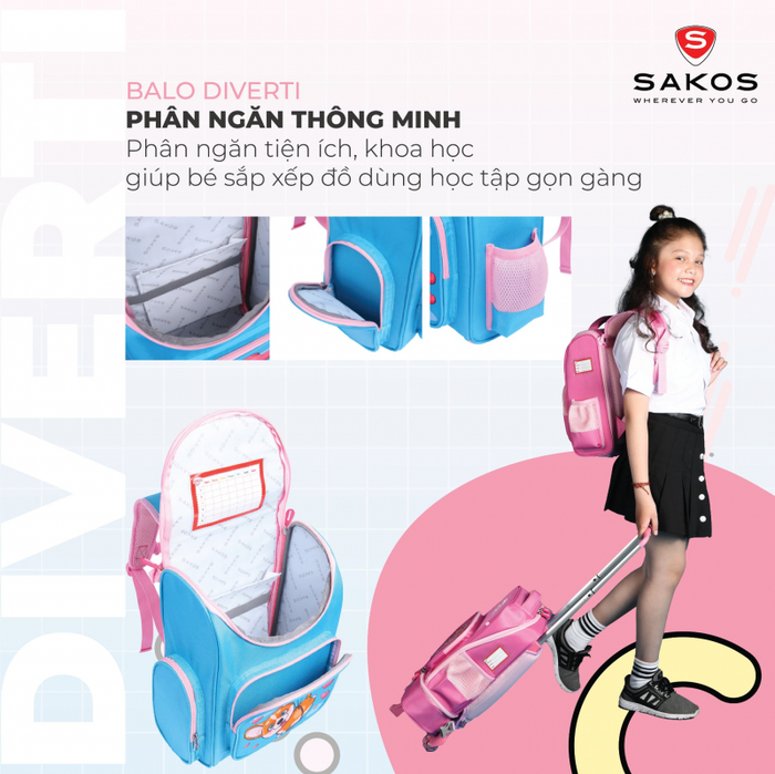 Balo trẻ em SAKOS.vn - Hình ảnh nổi bật