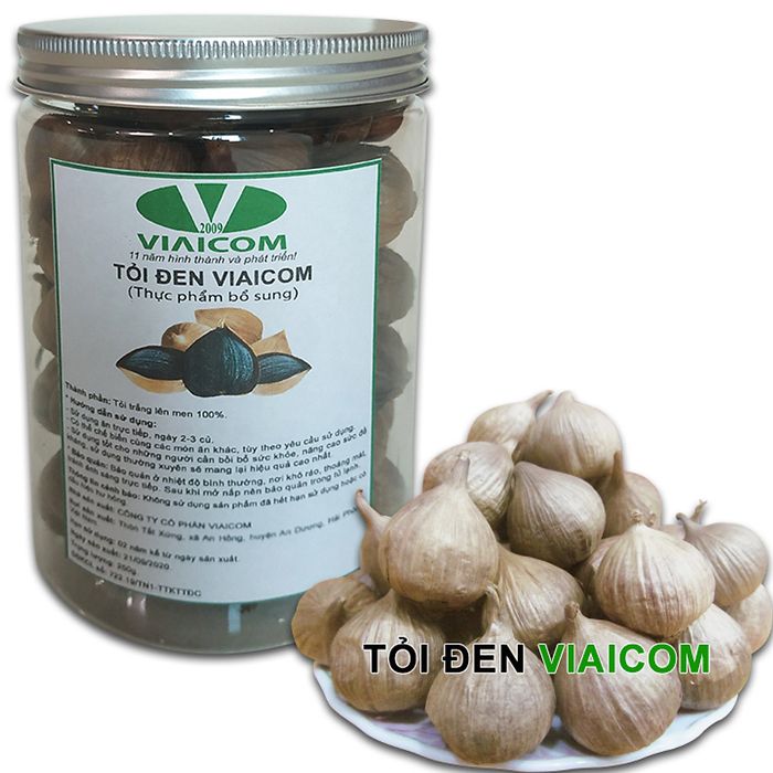 Hình ảnh tỏi đen VIAICOM - Thương hiệu vàng cho sức khỏe