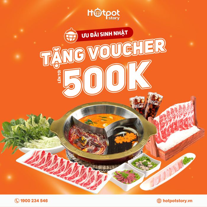 Thực đơn buffet phong phú và không gian hiện đại tại HOTPOT STORY
