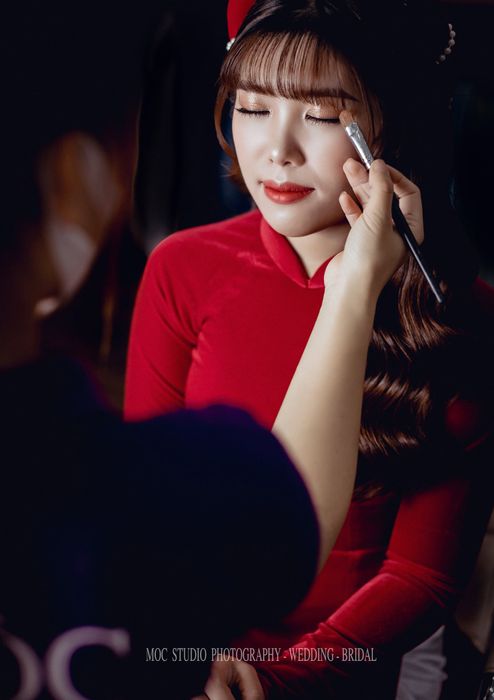 Hình ảnh cô dâu được makeup tại MỘC Studio