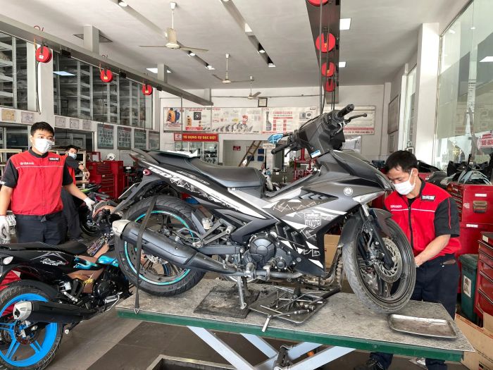 Không gian trưng bày sang trọng tại Yamaha Town Vạn Phong