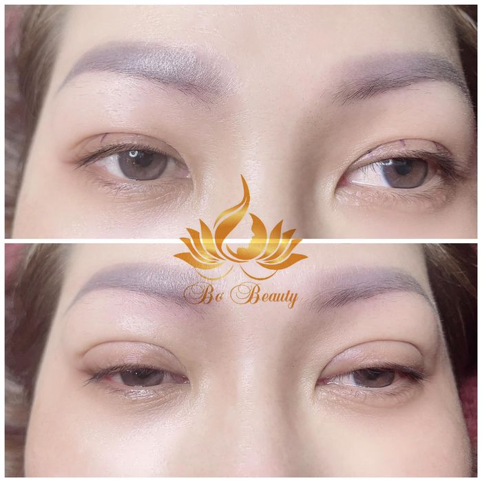Hình ảnh khách hàng nổi bật sau khi nhấn mí tại Bơ Beauty