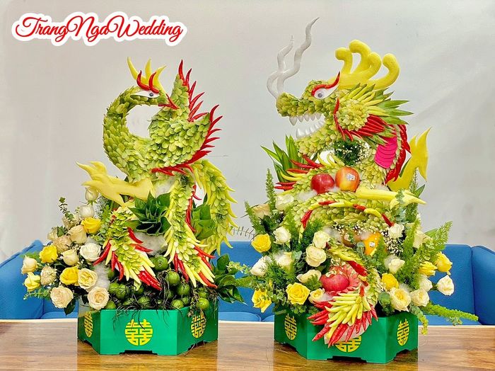 Hình ảnh mâm quả cưới tinh tế từ Trang Ngà