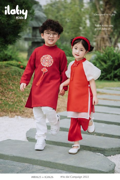 BST áo dài bé gái xinh xắn từ ILABY