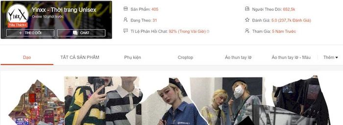 BST thời trang unisex đa phong cách từ Yinxx