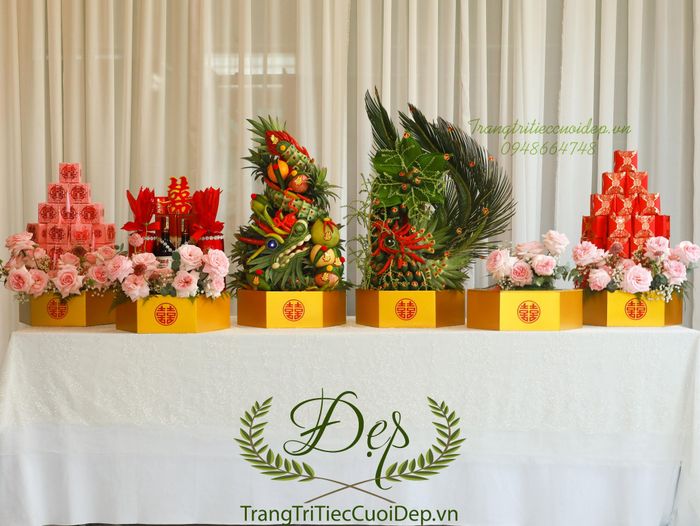 Tác phẩm nghệ thuật đầu tiên - BST ảnh Trang Trí Tiệc Cưới Đẹp