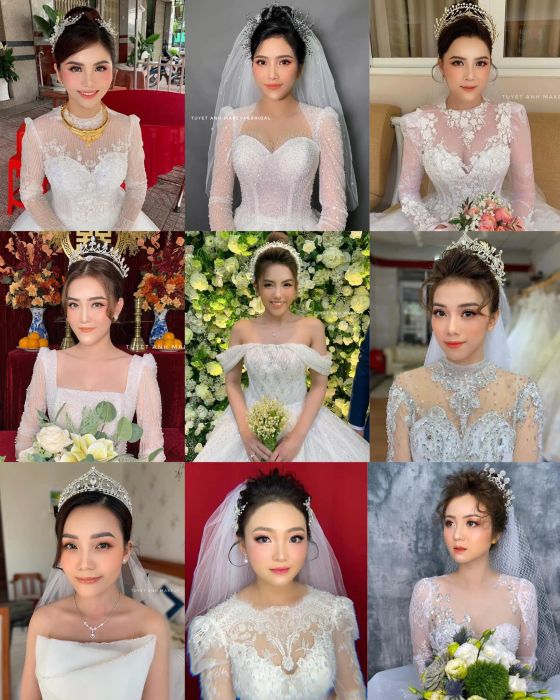 Hình ảnh trang điểm cô dâu tại Tuyết Anh Makeup & Bridal
