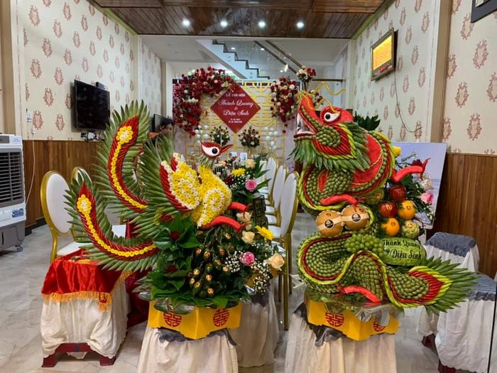 Hình ảnh mâm quả cưới hỏi Thanh Tùng 2