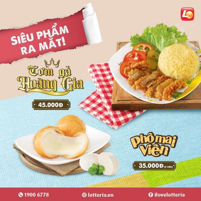 Những món ăn nhanh hấp dẫn được chế biến tỉ mỉ tại Lotteria