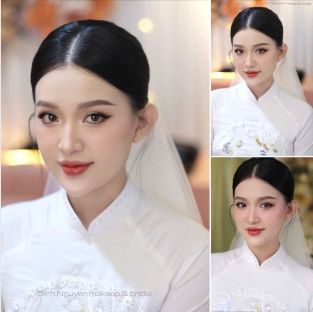 Khoảnh khắc rạng ngời của cô dâu tại Dinh Nguyen Makeup & Studio