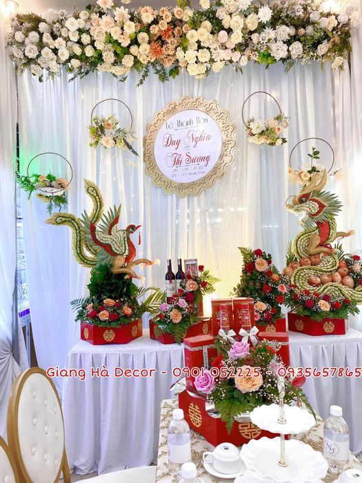 Hình ảnh mâm quả cưới tinh tế từ Giang Hà
