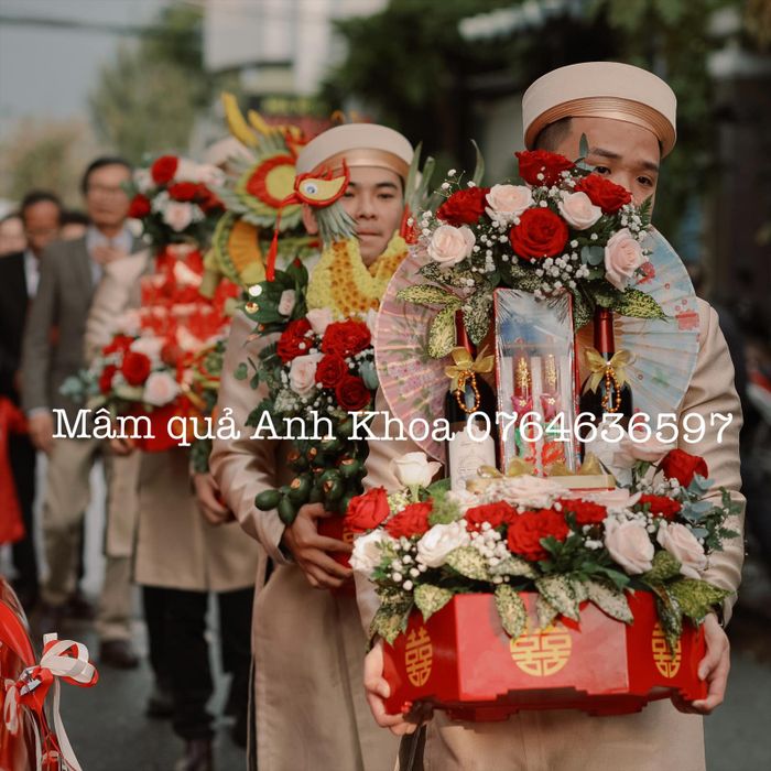 Hình ảnh bộ mâm quả cưới sang trọng từ Anh Khoa