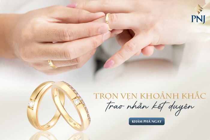BST nhẫn cưới sang trọng tại PNJ