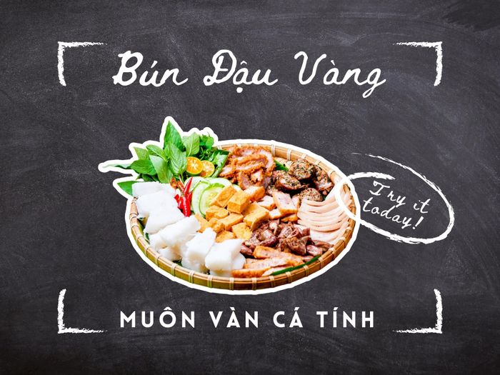 Bún Đậu Vàng - Nghệ thuật trình bày mẹt bún đậu truyền thống (Ảnh 3)
