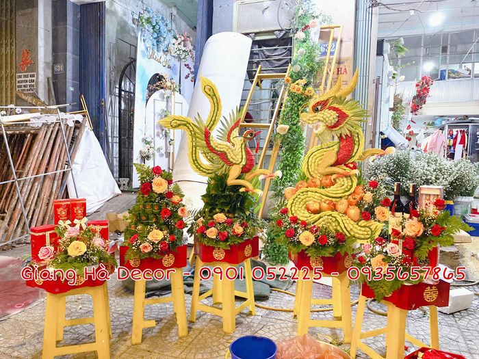 Hình ảnh mâm quả cưới hỏi đẹp mắt từ Giang Hà