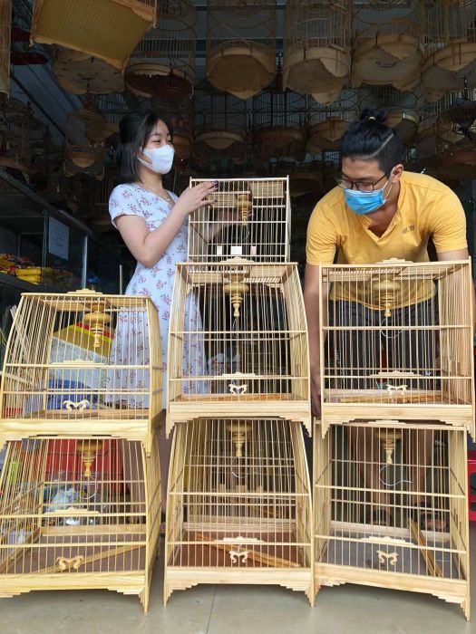 Không gian trưng bày đa dạng tại Chim Cảnh Chín Đào