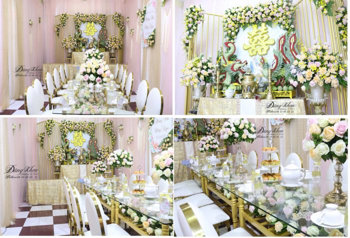 Không gian tiệc cưới sang trọng được thiết kế bởi Cưới Hỏi Đăng Khoa